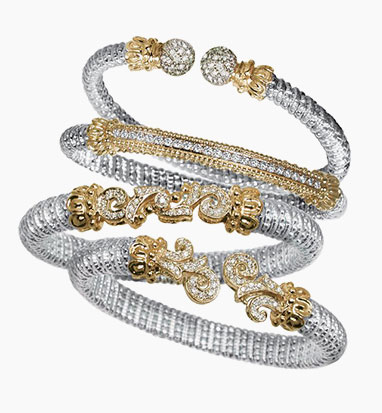 VAHAN jewelry features stackable, flexible, durable bracelets available at Peter & Co. Jewelers Avon Lake, OH