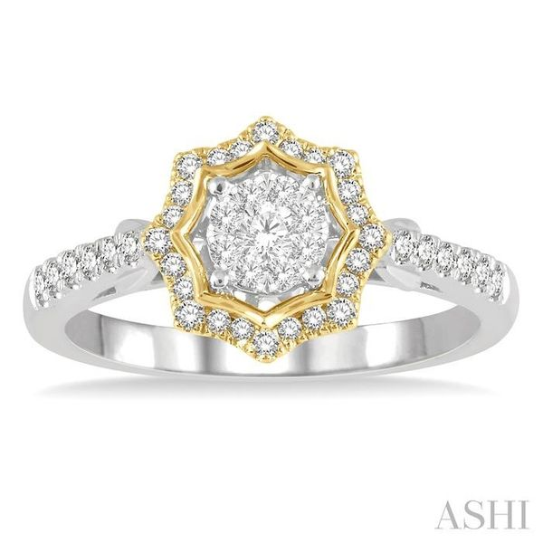 1/3 ctw Star Shape Lovebright Round Cut Diamond Ring in 14K, Trinity  Diamonds Inc.
