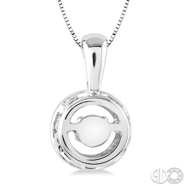 White Gold Diamond Solitaire Necklace Emotion