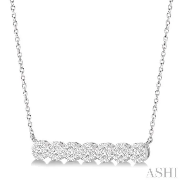 2 1/4 ctw Lovebright Round Cut Diamond Necklace in 14K White, Trinity  Diamonds Inc.