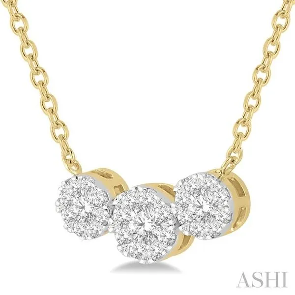 2 1/4 ctw Lovebright Round Cut Diamond Necklace in 14K White, Trinity  Diamonds Inc.