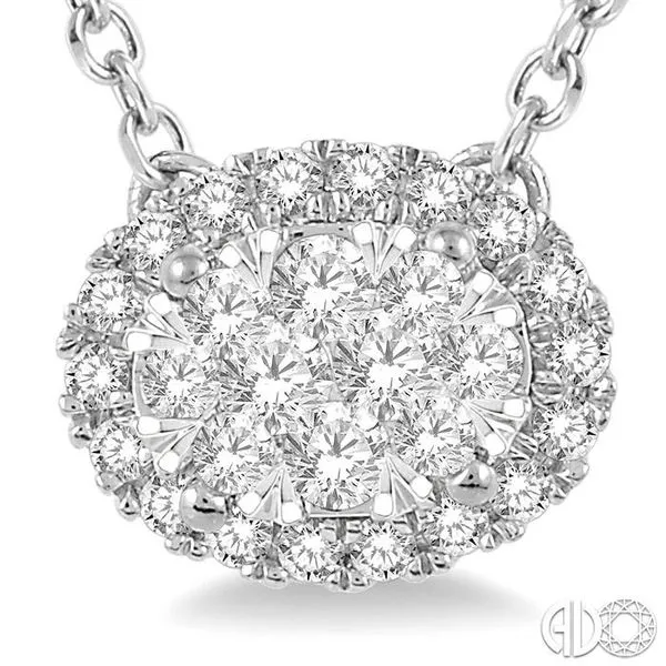 2 1/4 ctw Lovebright Round Cut Diamond Necklace in 14K White, Trinity  Diamonds Inc.