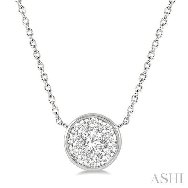 1/3 Ctw Round Shape Pendant Lovebright Diamond Necklace in 14K White Gold Trinity Diamonds Inc. Tucson, AZ