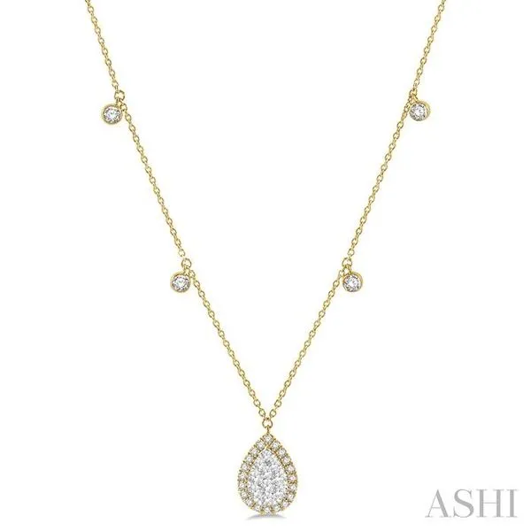 2 1/4 ctw Lovebright Round Cut Diamond Necklace in 14K White, Trinity  Diamonds Inc.