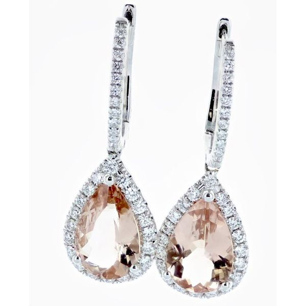 Morganite(2=3.31) Diamond(.70) Earrings