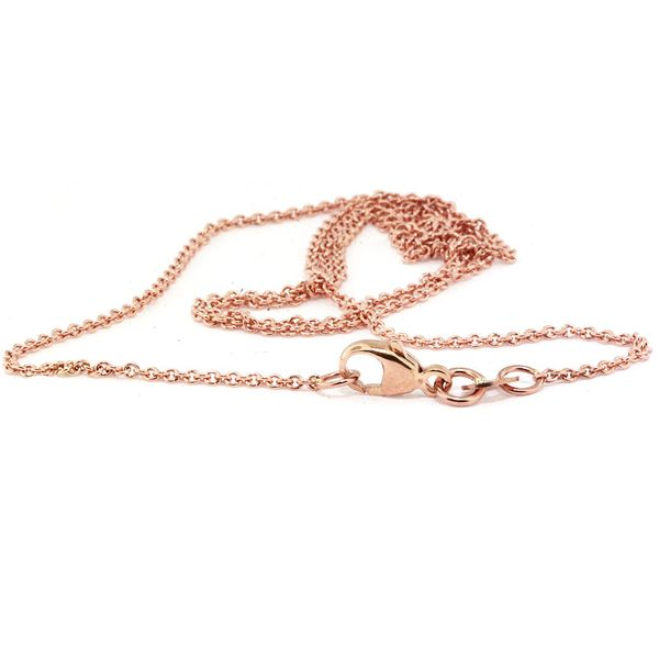 Cable 14K Rose Gold 18in