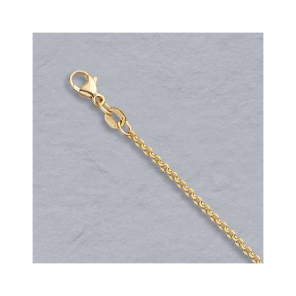 14K Natural Yellow Gold Round Cable 1.8mm. 20in - image 2